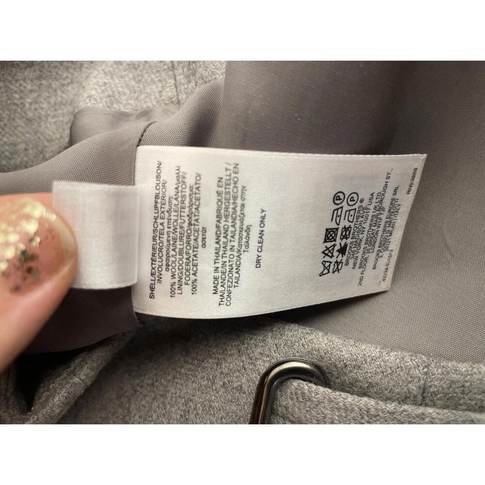 Brooks Brothers Wool Skirt Midi Women's Size 8 Grey Career - Picture 6 of 7
